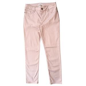 Lascana Uniqlo Mid-Rise Slim-Fit Stretch Light Pink Jeans Women's 6 (27X27)